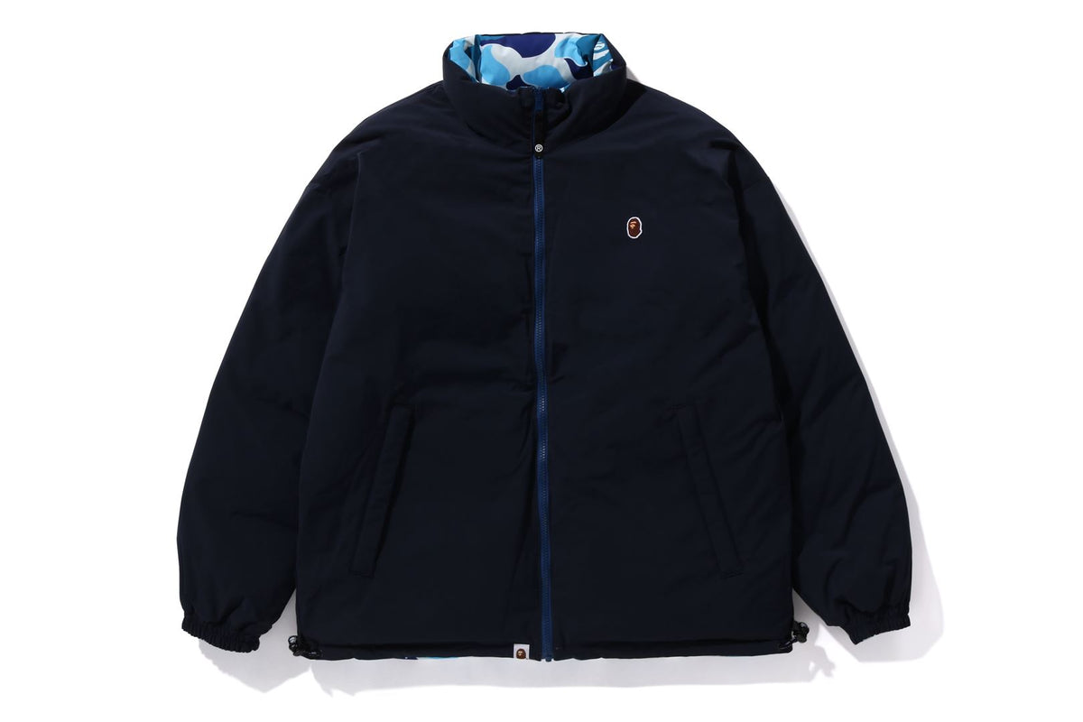 BAPE MENS ABC CAMO REVERSIBLE DOWN JACKET