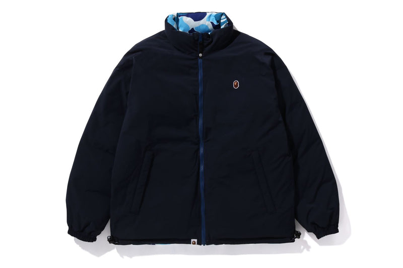 BAPE MENS ABC CAMO REVERSIBLE DOWN JACKET