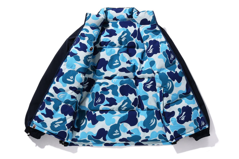 BAPE MENS ABC CAMO REVERSIBLE DOWN JACKET