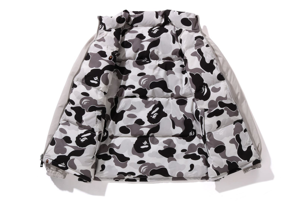 BAPE MENS ABC CAMO REVERSIBLE DOWN JACKET