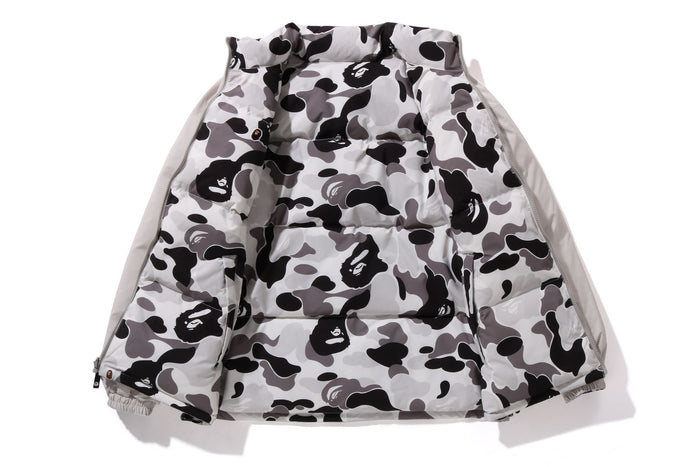 BAPE MENS ABC CAMO REVERSIBLE DOWN JACKET