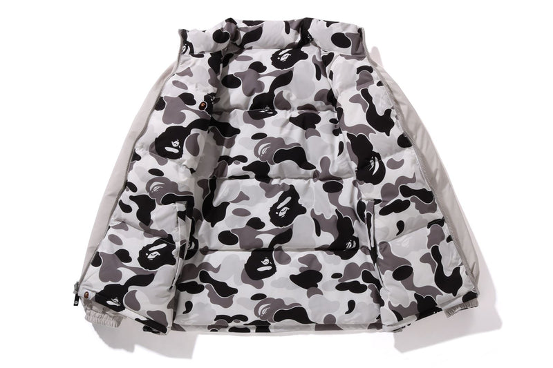 BAPE MENS ABC CAMO REVERSIBLE DOWN JACKET