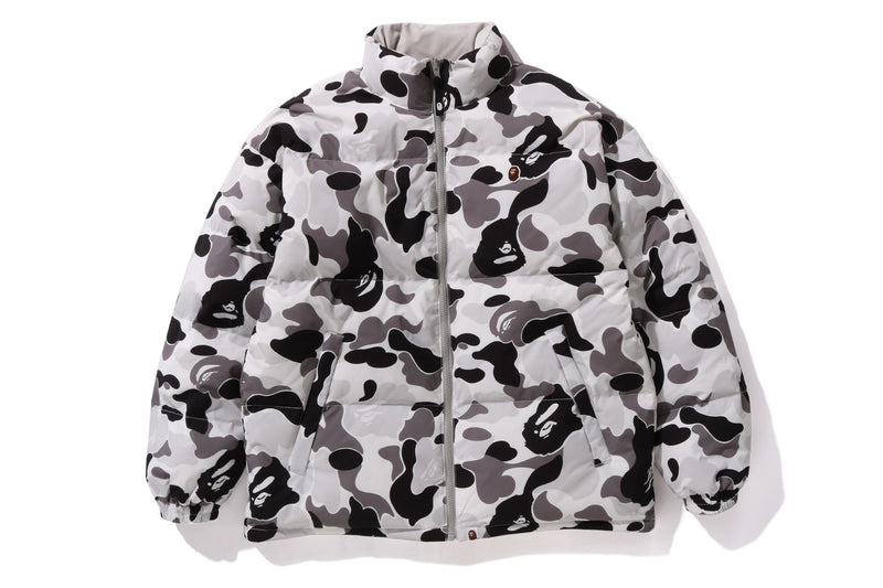 BAPE MENS ABC CAMO REVERSIBLE DOWN JACKET