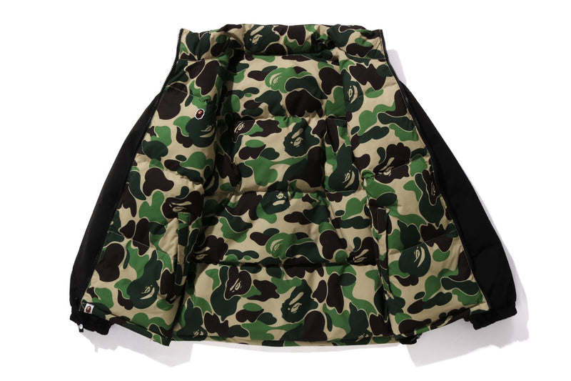 BAPE MENS ABC CAMO REVERSIBLE DOWN JACKET