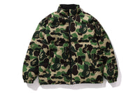 BAPE MENS ABC CAMO REVERSIBLE DOWN JACKET