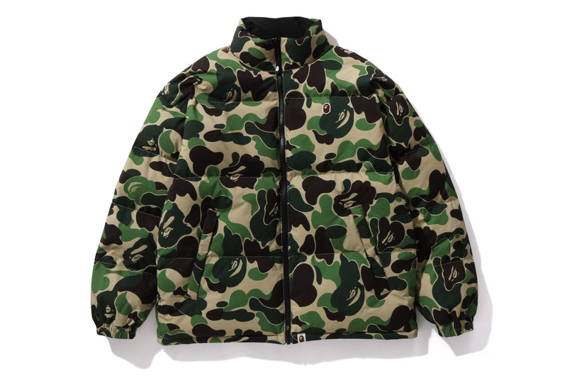 BAPE MENS ABC CAMO REVERSIBLE DOWN JACKET