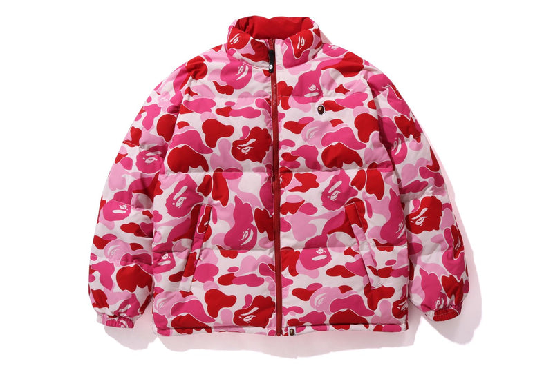 BAPE MENS ABC CAMO REVERSIBLE DOWN JACKET