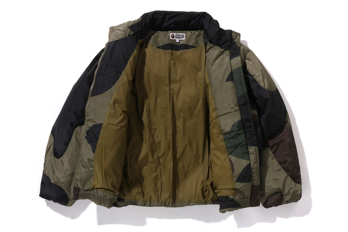 BAPE 1ST CAMO NYLON DOWN  LONG SLEEVE JACKET MENS