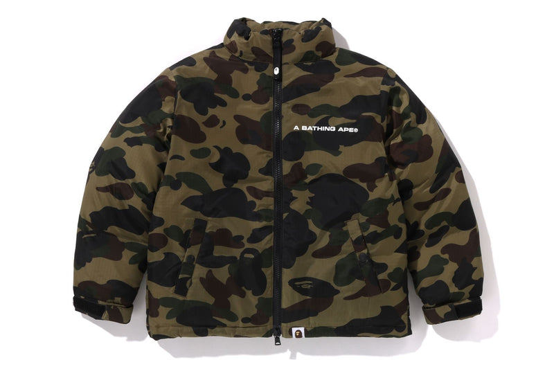 BAPE KIDS NYLON 1ST CAMO DOWN JACKET
