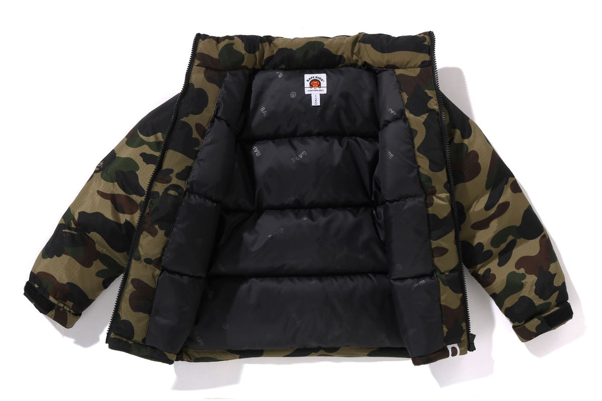 BAPE KIDS NYLON 1ST CAMO DOWN JACKET