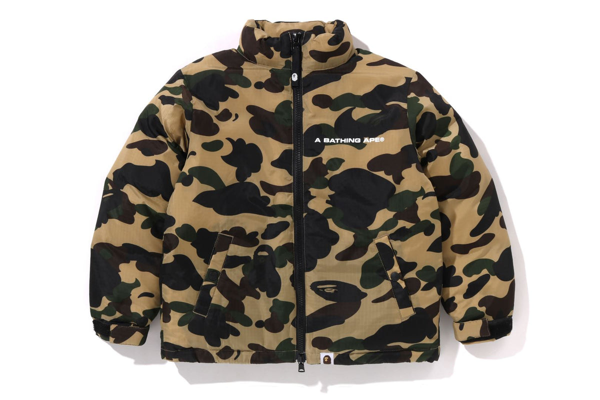 BAPE KIDS NYLON 1ST CAMO DOWN JACKET