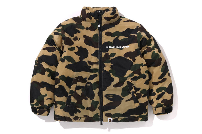 BAPE KIDS NYLON 1ST CAMO DOWN JACKET