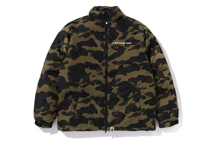 BAPE KIDS NYLON 1ST CAMO DOWN JACKET