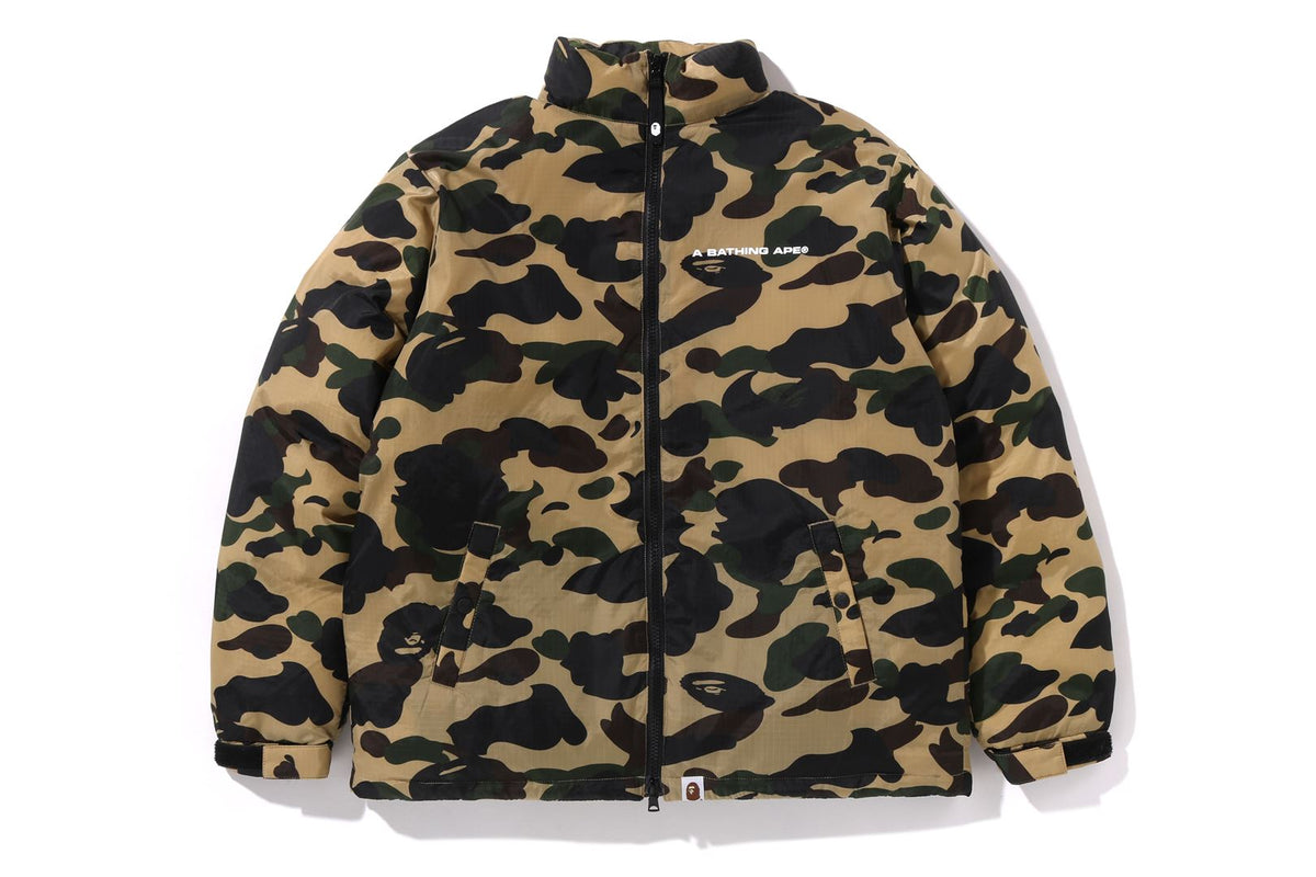 BAPE KIDS NYLON 1ST CAMO DOWN JACKET