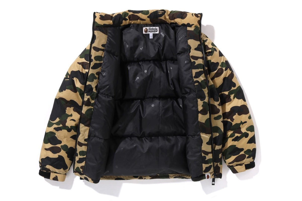 BAPE KIDS NYLON 1ST CAMO DOWN JACKET