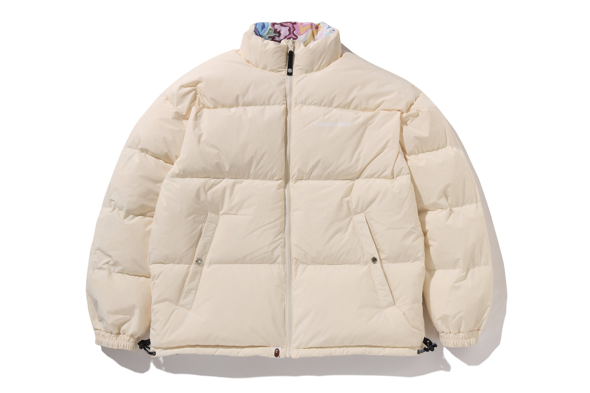 ART CAMO REVERSIBLE DOWN JACKET