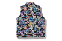 ART CAMO REVERSIBLE DOWN VEST
