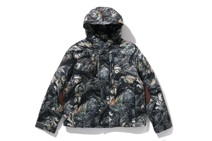 TREE EDGE CAMO METAL LOGO DOWN JACKET