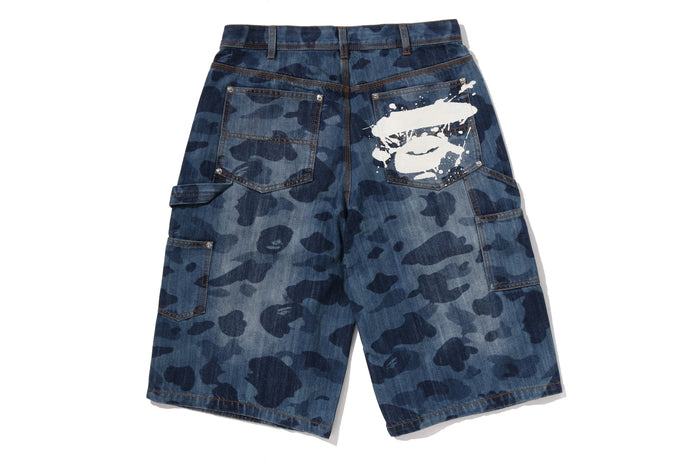 1ST CAMO DOUBLE KNEE 13 OZ RELAXED FIT DENIM SHORTS