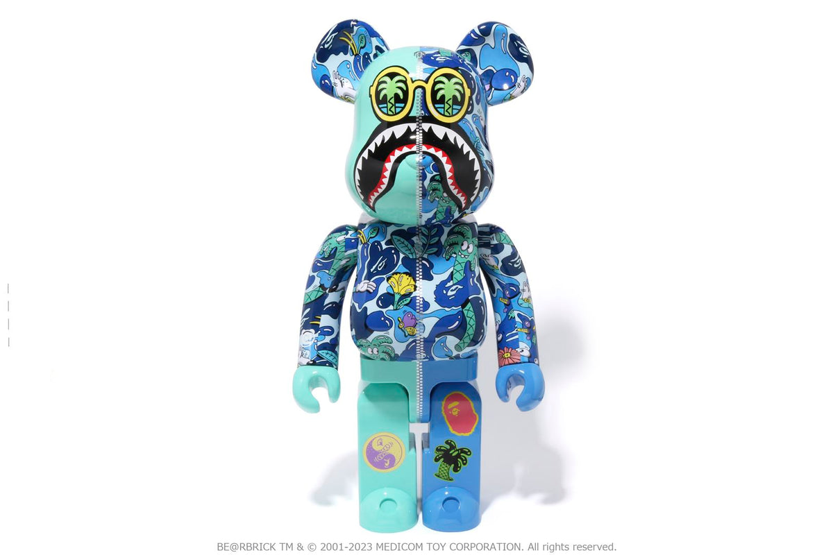 BAPE® X STEVEN HARRINGTON SHARK BE@RBRICK 1000%