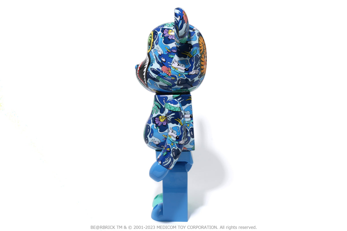 BAPE® X STEVEN HARRINGTON SHARK BE@RBRICK 1000%