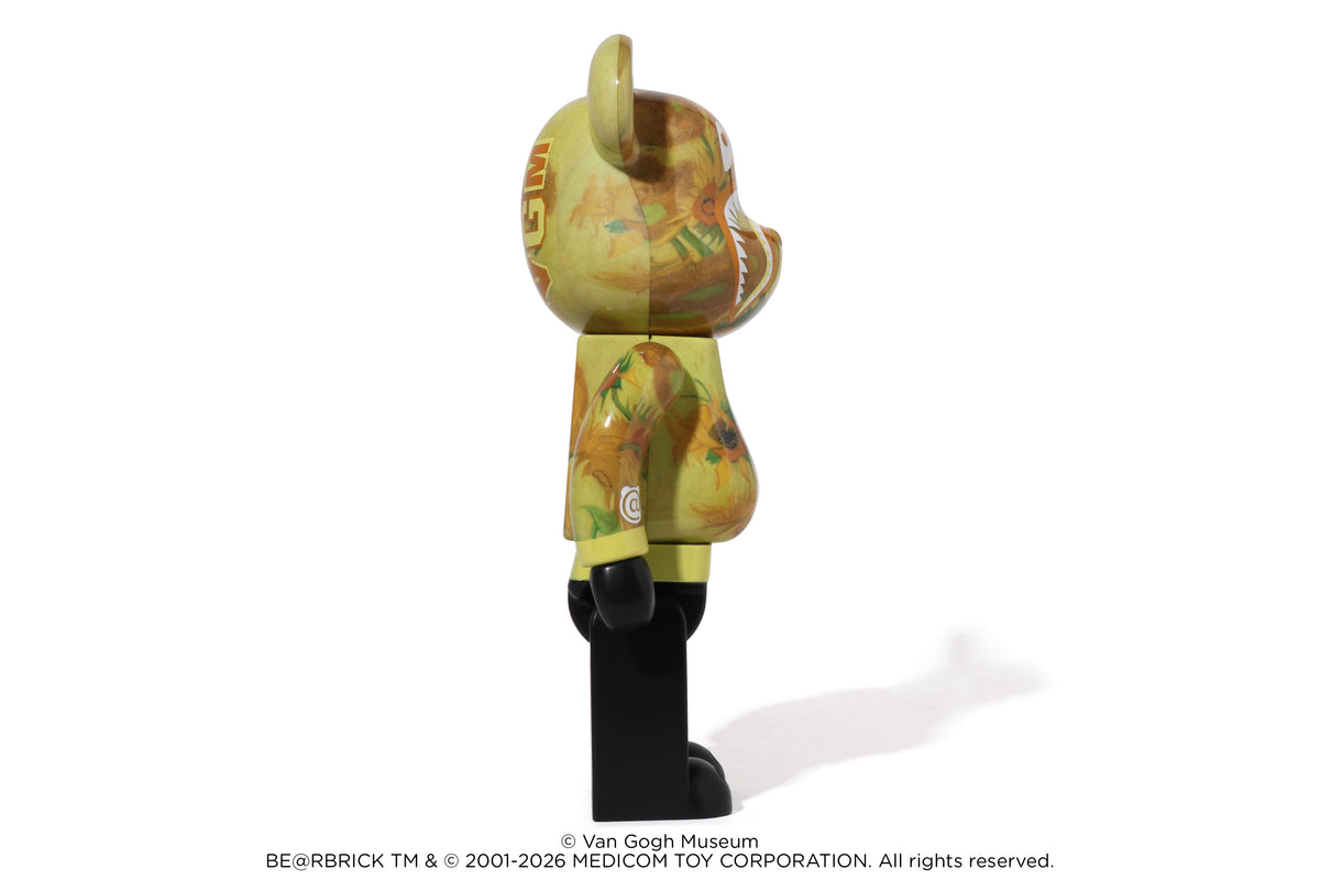 BAPE X VGM - SUNFLOWERS SHARK BE@RBRICK 100%&400% M