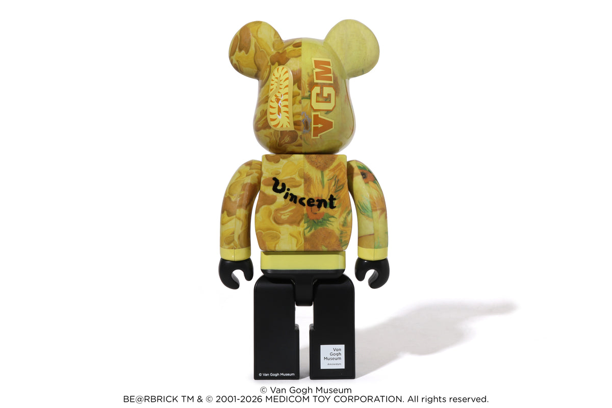 BAPE X VGM - SUNFLOWERS SHARK BE@RBRICK 100%&400% M