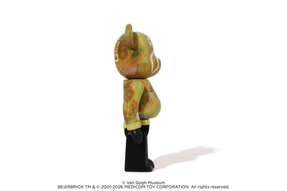 BAPE X VGM - SUNFLOWERS SHARK BE@RBRICK 100%&400% M