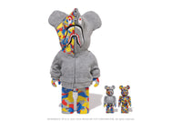 BAPE X MEDICOM TOY 30TH ANNIV.SHARK HOODIE BE@RBRICK 100%&400%
