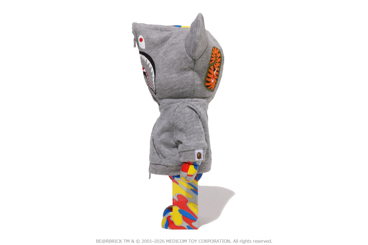 BAPE X MEDICOM TOY 30TH ANNIV.SHARK HOODIE BE@RBRICK 100%&400%