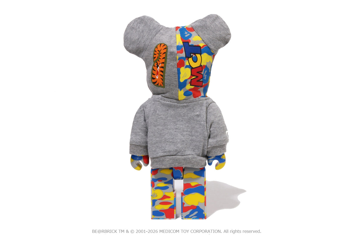 BAPE X MEDICOM TOY 30TH ANNIV.SHARK HOODIE BE@RBRICK 100%&400%