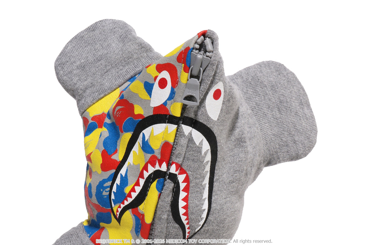 BAPE X MEDICOM TOY 30TH ANNIV.SHARK HOODIE BE@RBRICK 100%&400%