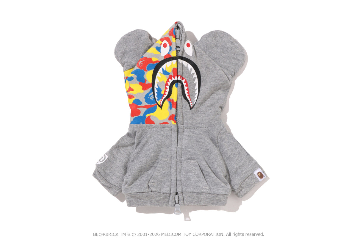 BAPE X MEDICOM TOY 30TH ANNIV.SHARK HOODIE BE@RBRICK 100%&400%