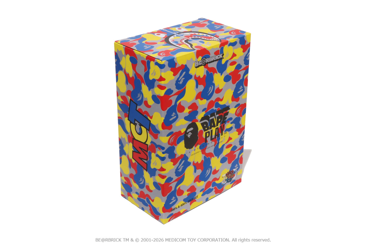 BAPE X MEDICOM TOY 30TH ANNIV.SHARK HOODIE BE@RBRICK 100%&400%