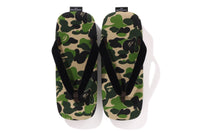 BAPE X GOYEMON MENS ABC CAMO FLIP FLOPS UNDA