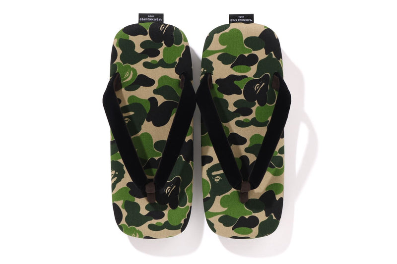 BAPE X GOYEMON MENS ABC CAMO FLIP FLOPS UNDA