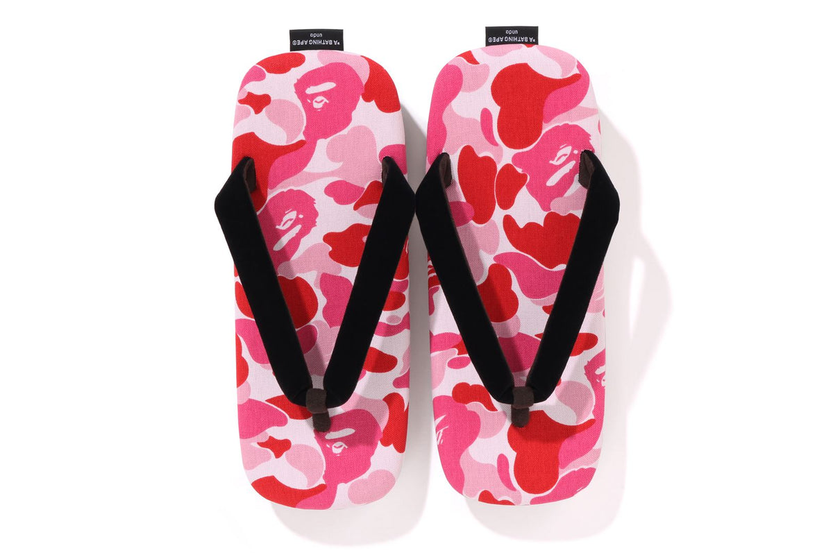 BAPE X GOYEMON MENS ABC CAMO FLIP FLOPS UNDA
