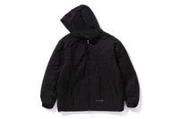 BAPE MENS BLACK CAMO QUILTED LINE SHARK FULL ZIP JACKET