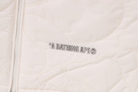 BAPE MENS BLACK CAMO QUILTED LINE SHARK FULL ZIP JACKET