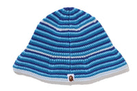 APE HEAD ONE POINT STRIPE KNIT HAT