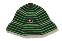 APE HEAD ONE POINT STRIPE KNIT HAT