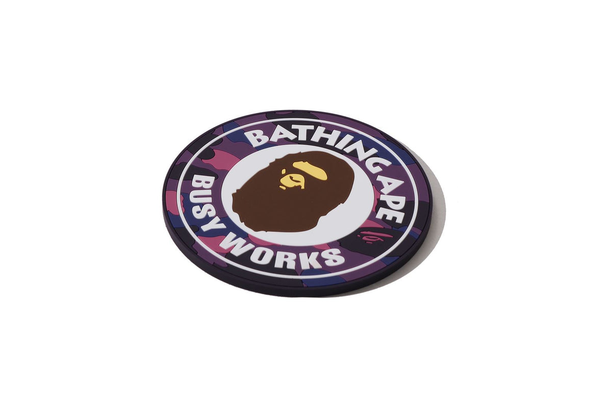 COLOR CAMO BUSY WORKS RUBBER COASTER