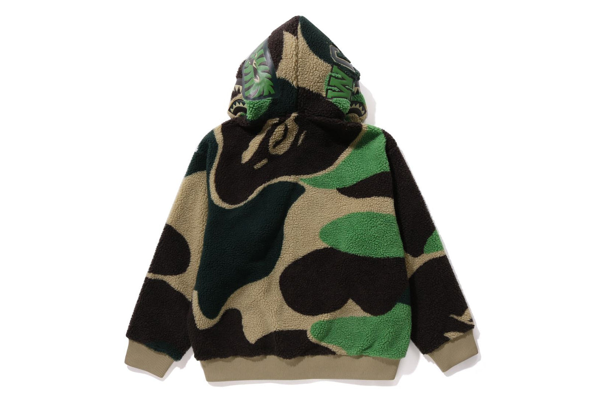 BAPE MENS APE PRINT MEGA ABC CAMO BOA HOODIE JACKET