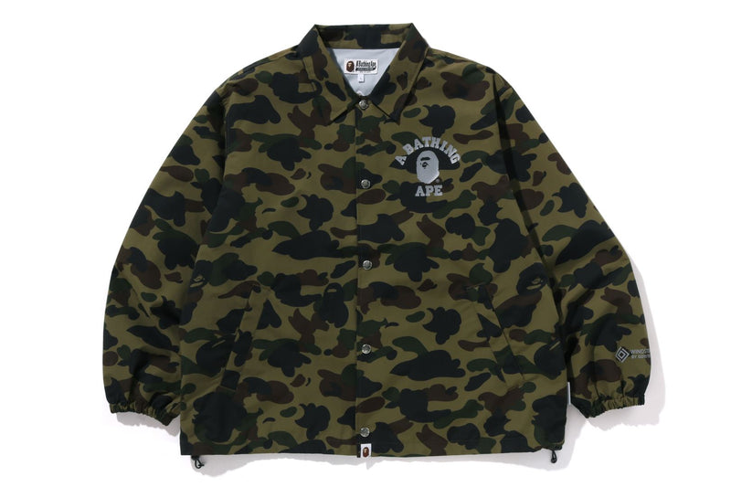 BAPE NYLON CAMOUFLAGE  GORE-TEX WIND STOPPER RELAXED COACH JACKET MENS