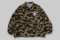 BAPE NYLON CAMOUFLAGE  GORE-TEX WIND STOPPER RELAXED COACH JACKET MENS