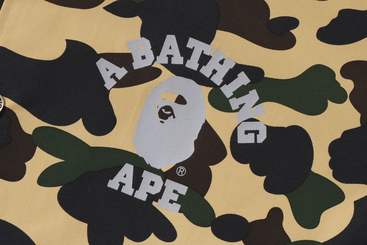 BAPE NYLON CAMOUFLAGE  GORE-TEX WIND STOPPER RELAXED COACH JACKET MENS