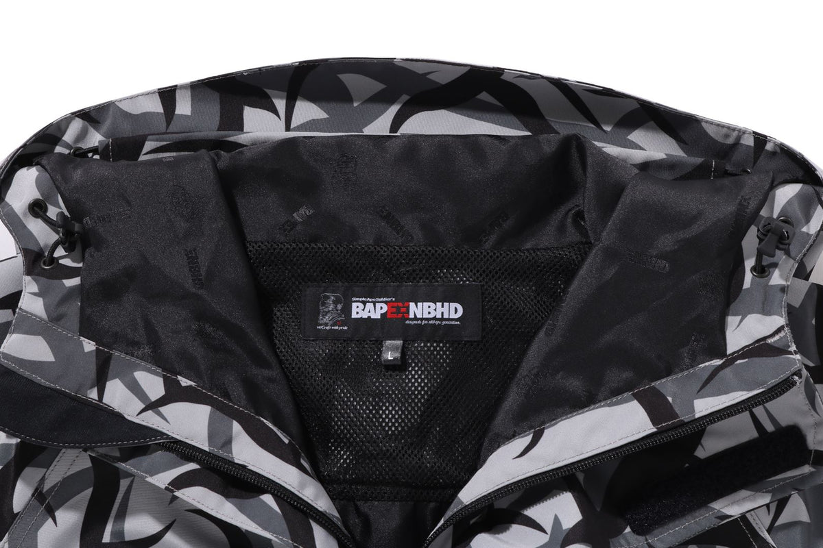BAPE X NBHD CAMO LONG SLEEVE SNOWBOARD JACKET MENS