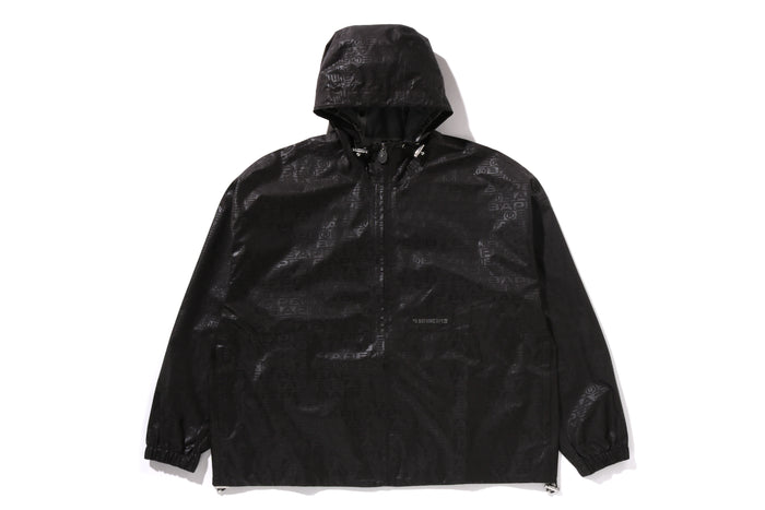 LUX SPORT PATTERN JACQUARD NYLON HOODED JACKET