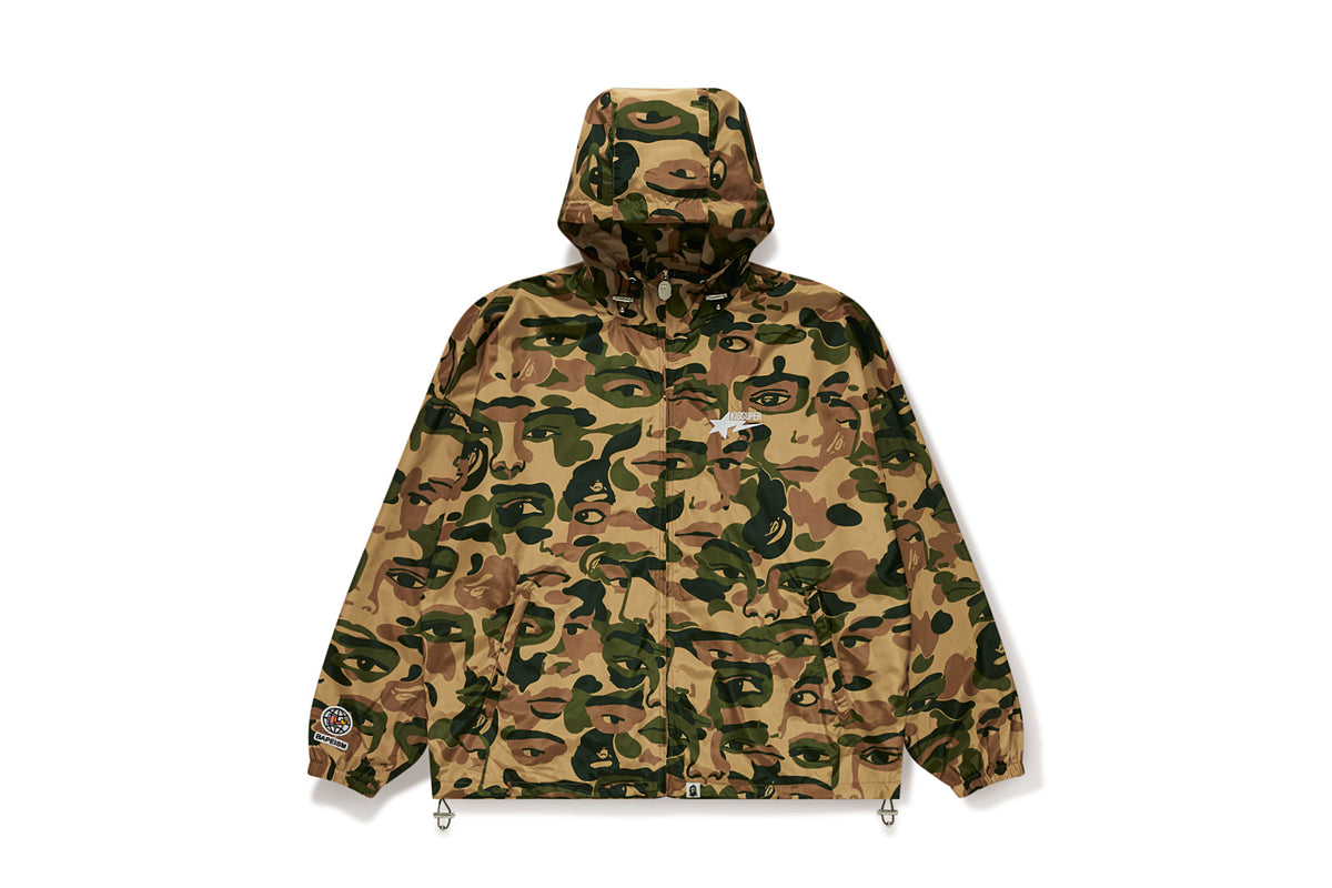 BAPE X KIDSUPER CAMO LIGHTWEIGHT JACKET MENS