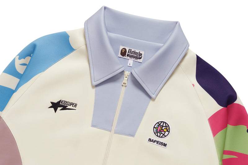 BAPE COLOURBLOCK X KIDSUPER MENS PATCHWORK TRACK JACKET
